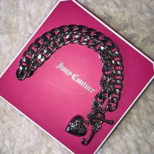 Juicy Couture Silver Heart Starter Necklace